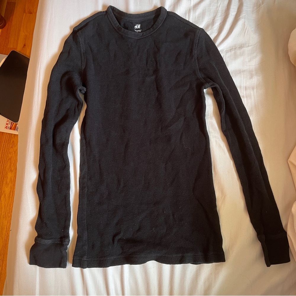 H&M Black Long Sleeve Shirt
